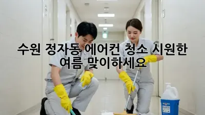 수원 정자동 에어컨 청소, 시원한 여름 맞이하세요!